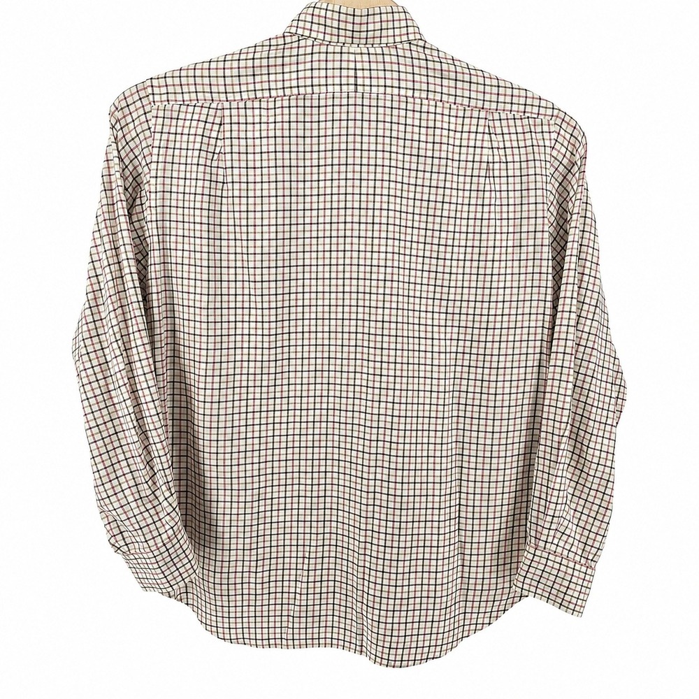 Polo Ralph Lauren Button Down Shirt Mens 16.5 L Tattersall Cotton Ivy Multi - Picture 3 of 8